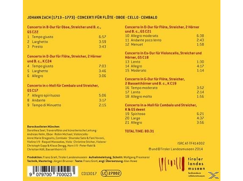 Thumbnail - Barocksolisten München - Concerti (CD)