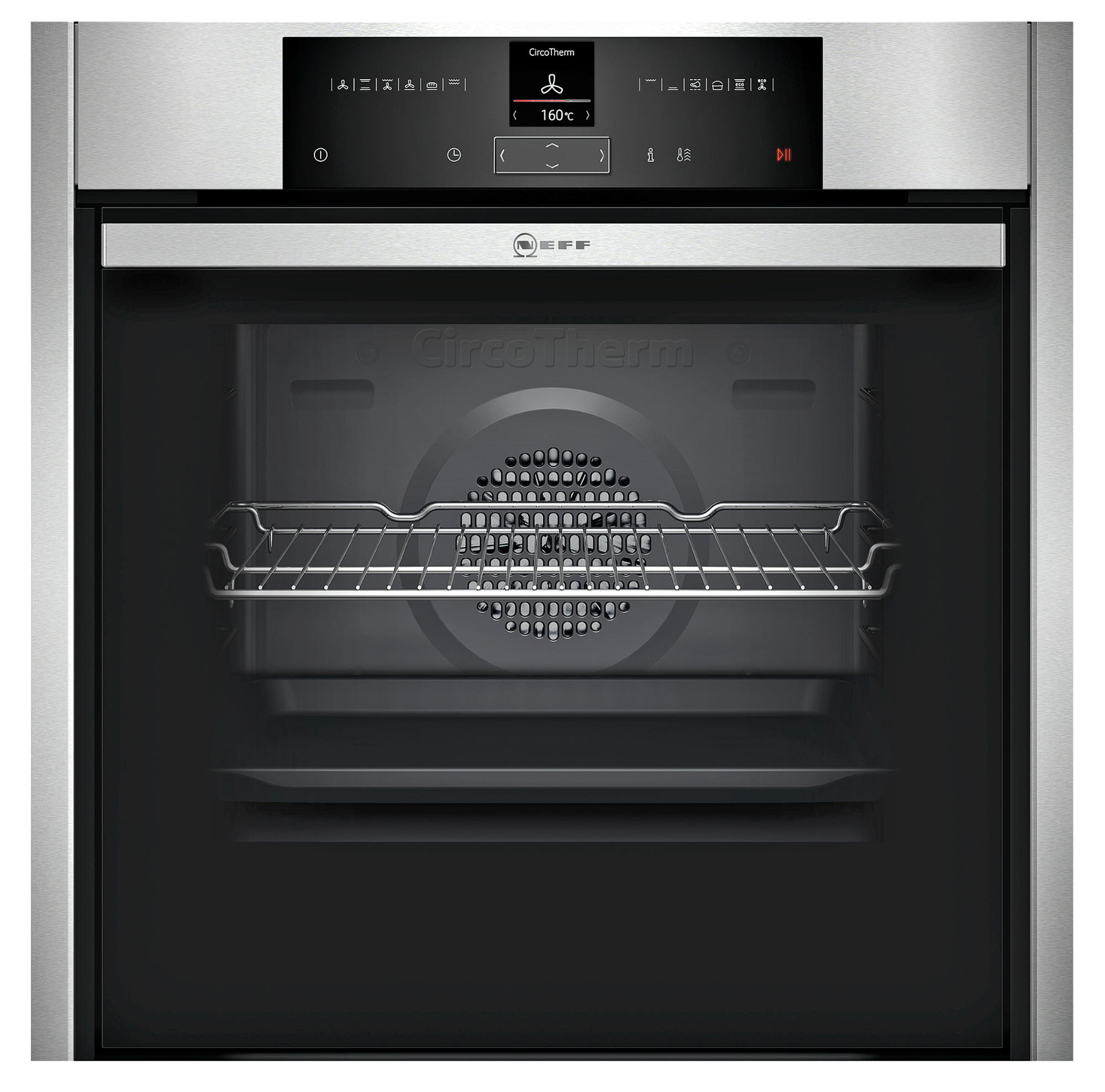 NEFF B55CR22N0, Einbaubackofen (Einbaugerät, 71 l, 596 mm breit), Slide&Hide