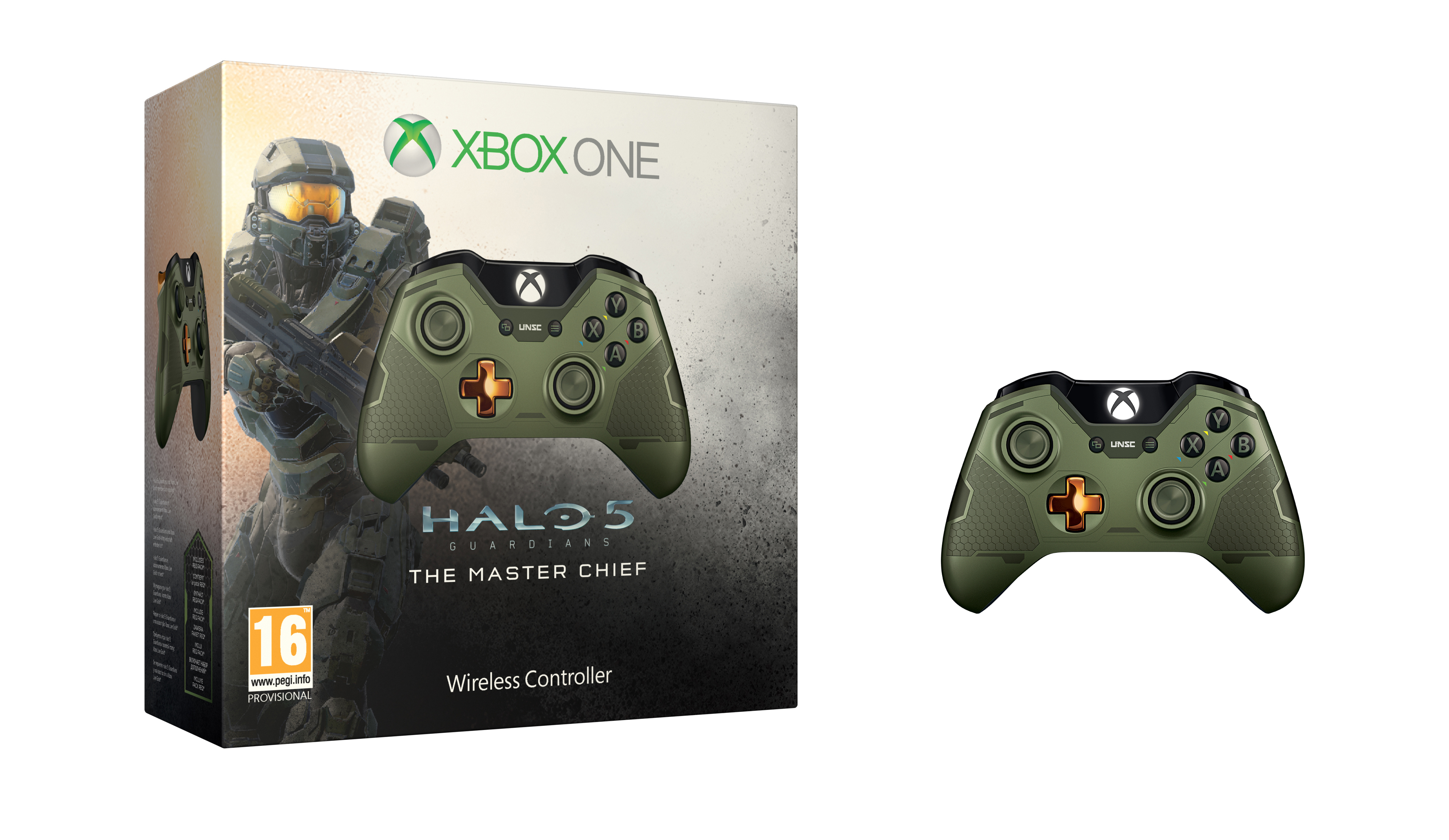 MICROSOFT Xbox One Wireless Controller - Master Chief Limited Edition Gamepad Grün für Xbox One