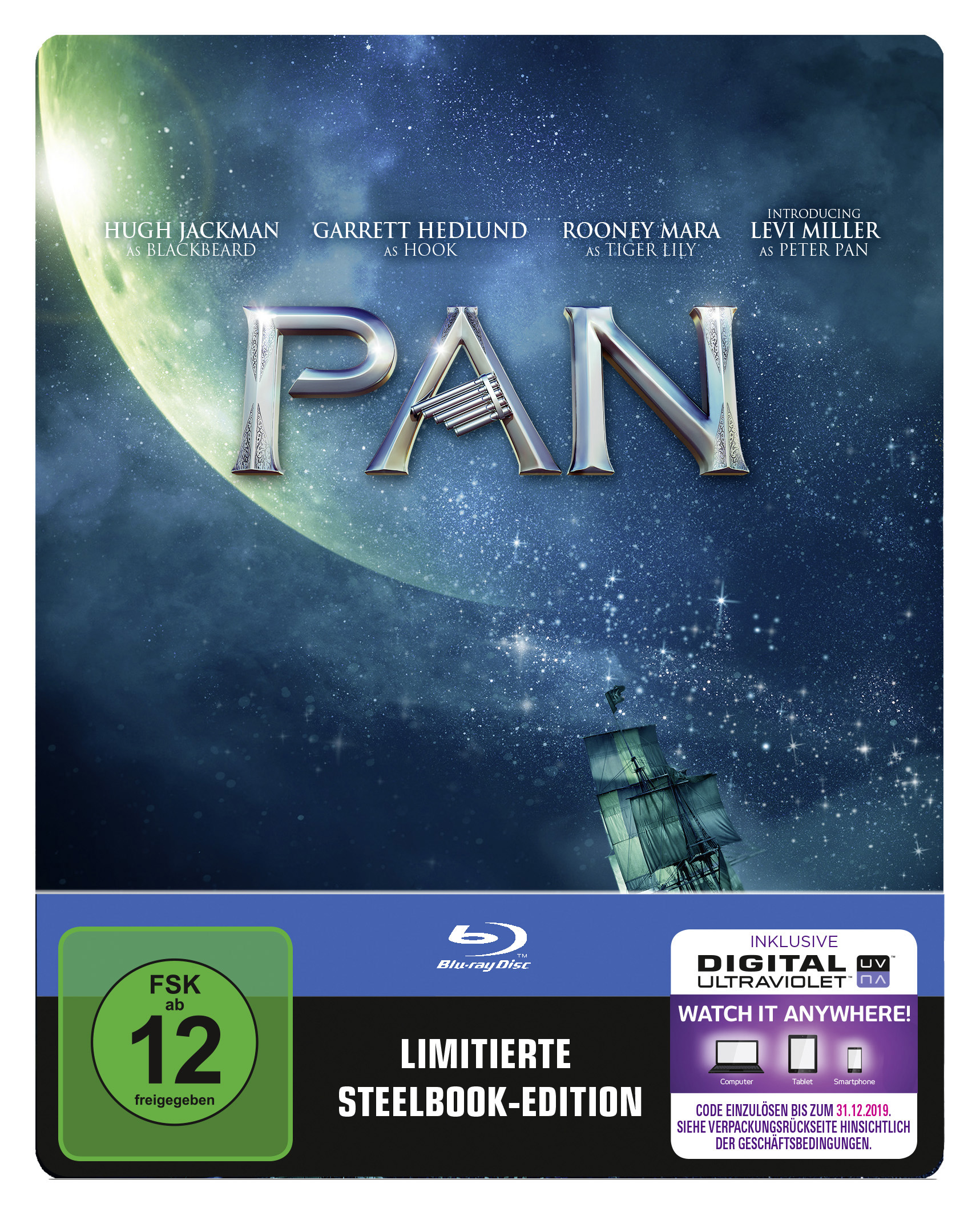 Pan (Exklusive Steel-Edition) Blu-ray