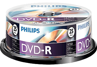 PHILIPS 25 Pack DVD-R 4.7 GB 16 x (DM4S6B25F/00)