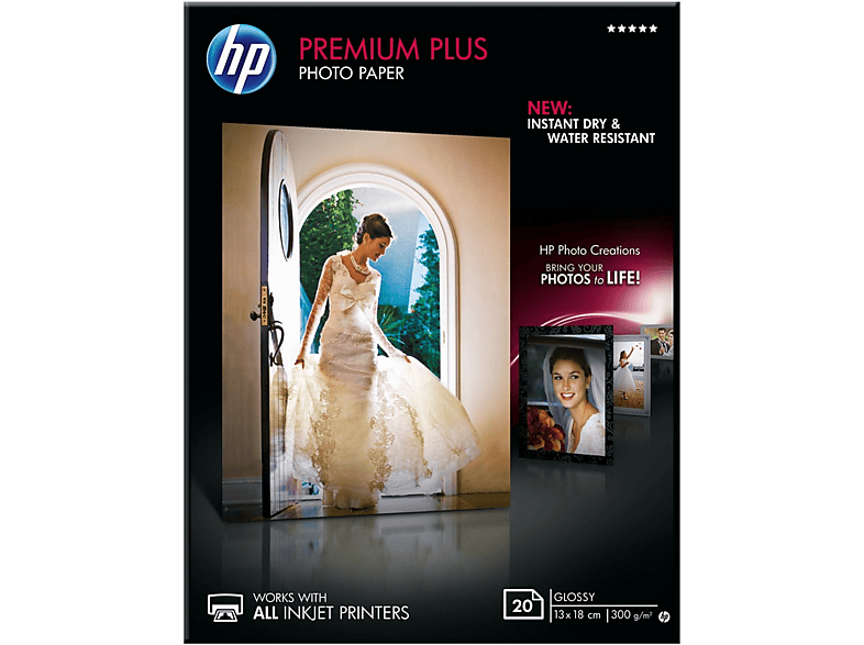 HP Premium Plus Glossy 13x18cm 20 vellen (CR676A)