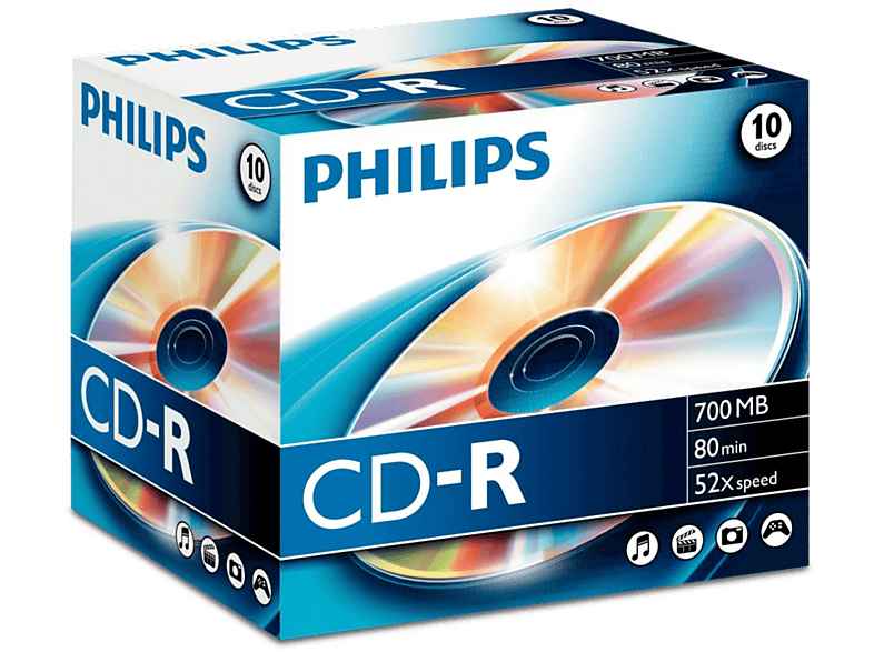 PHILIPS 10 Pack CD-R 700 MB 52 x (CR7D5NJ10/00)