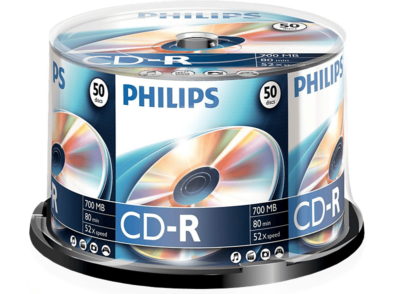 PHILIPS 50 Pack CD-R 700 MB 52 x (CR7D5NB50/00)