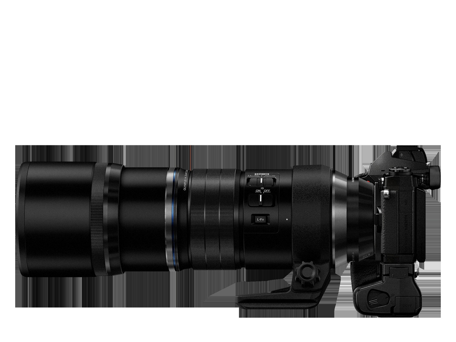 OLYMPUS M.ZUIKO DIGITAL ED 300 mm - 300 mm 1:4.0 IS (Objektiv für Micro-Four-Thirds, Schwarz)