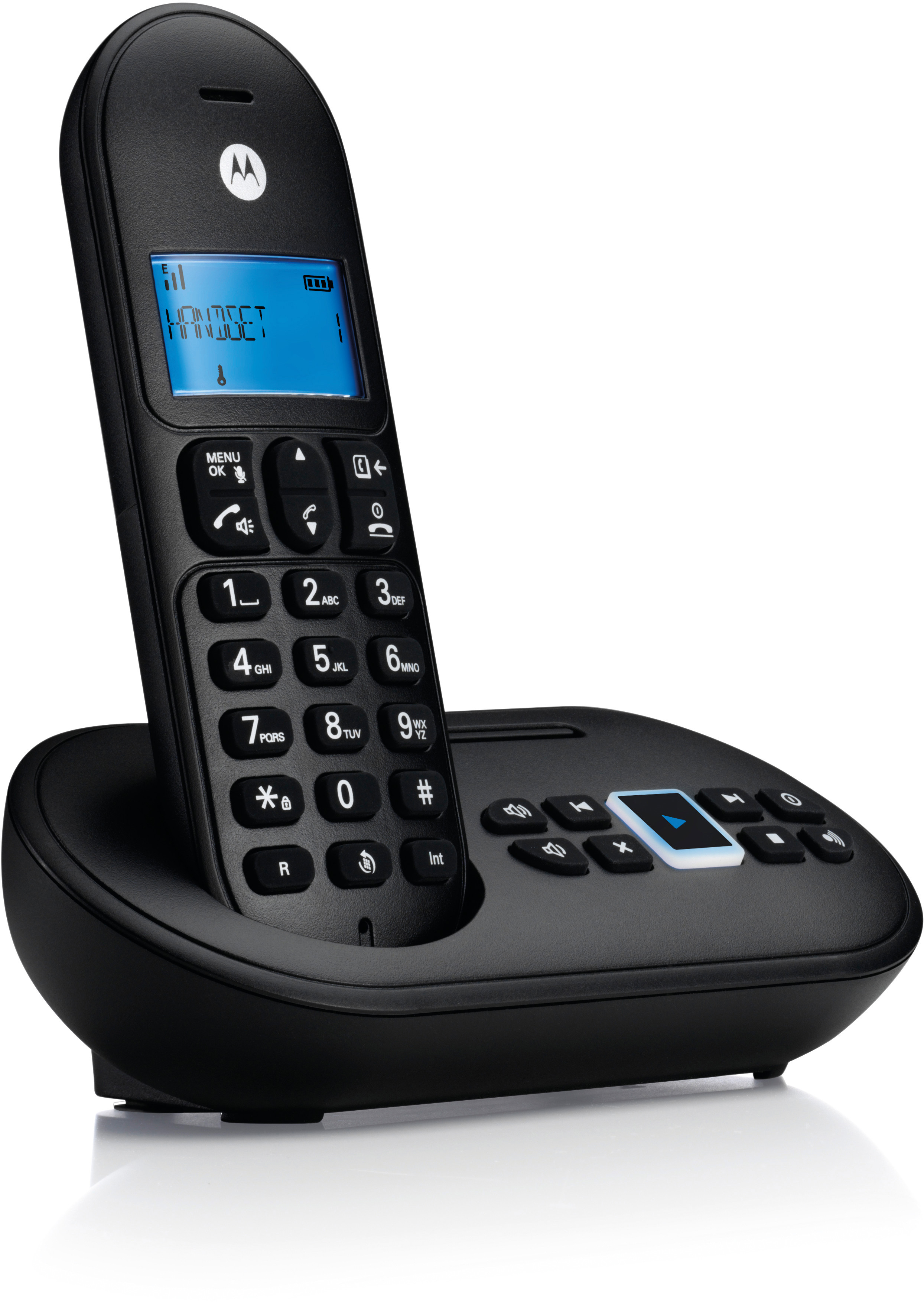 MOTOROLA T 111 Telefon Schwarz