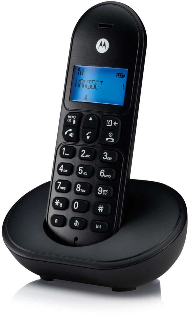 MOTOROLA T 101 Telefon Schwarz