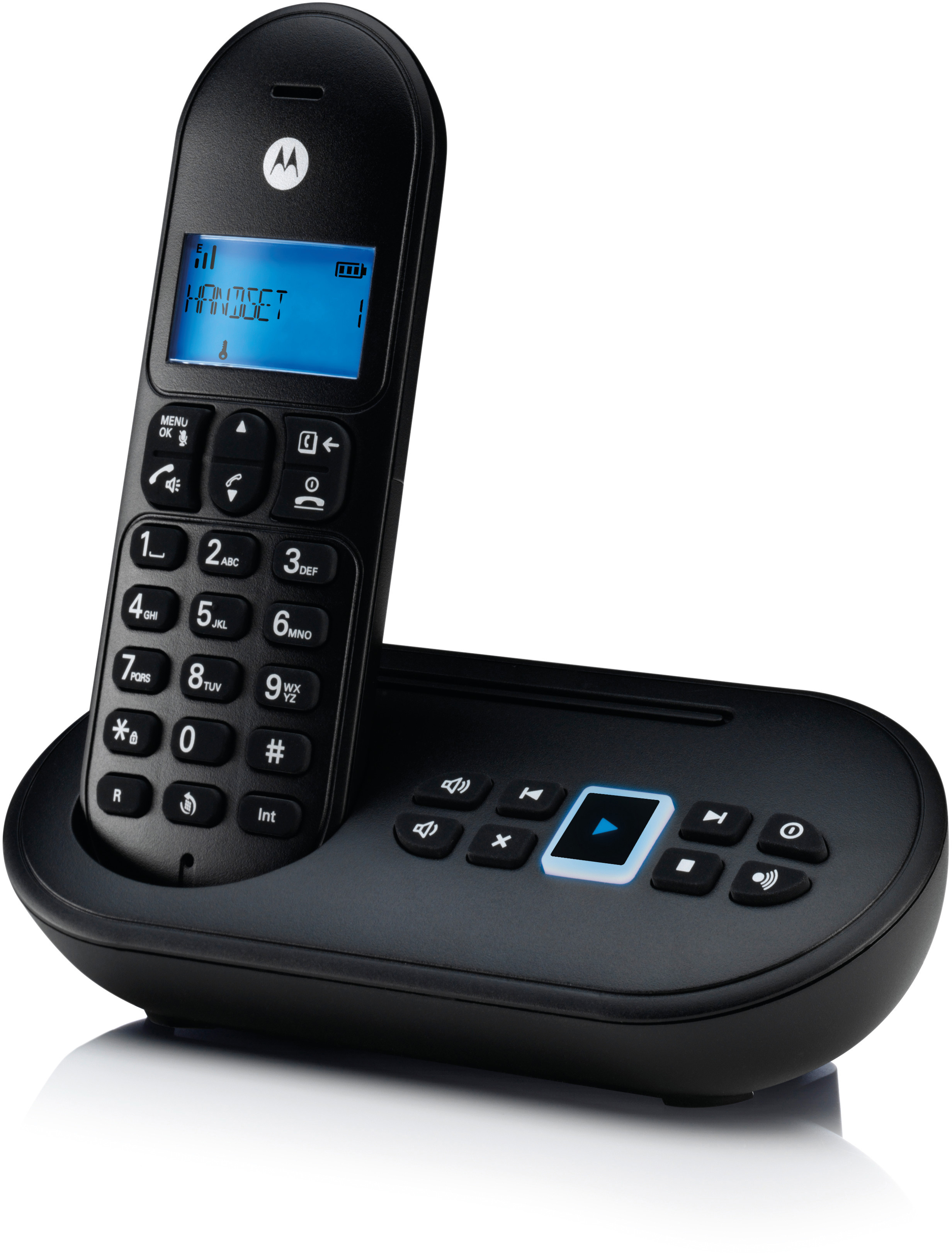 MOTOROLA T 111 Telefon Schwarz