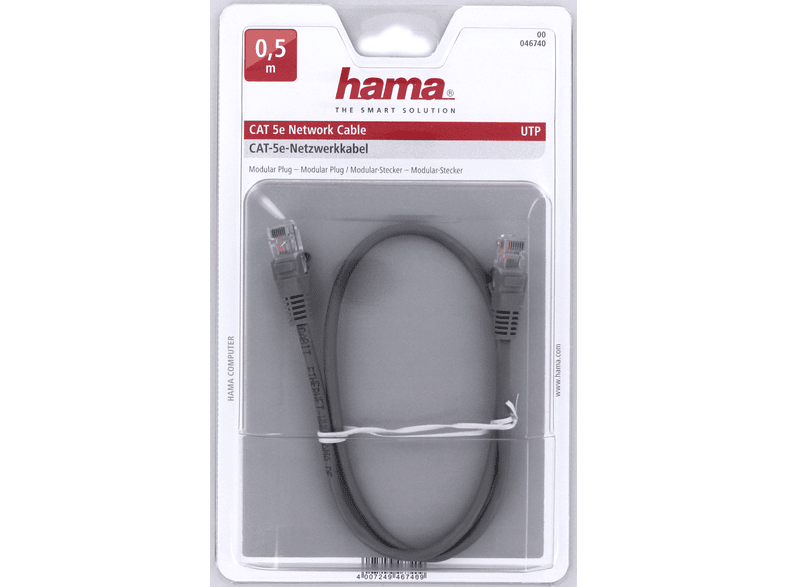 HAMA-Ethernet-Patchkabel-CAT-5-UTP-0.5-m-%2846740%29