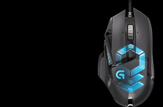 LOGITECH G502 Proteus Spectrum Gaming Maus, Schwarz