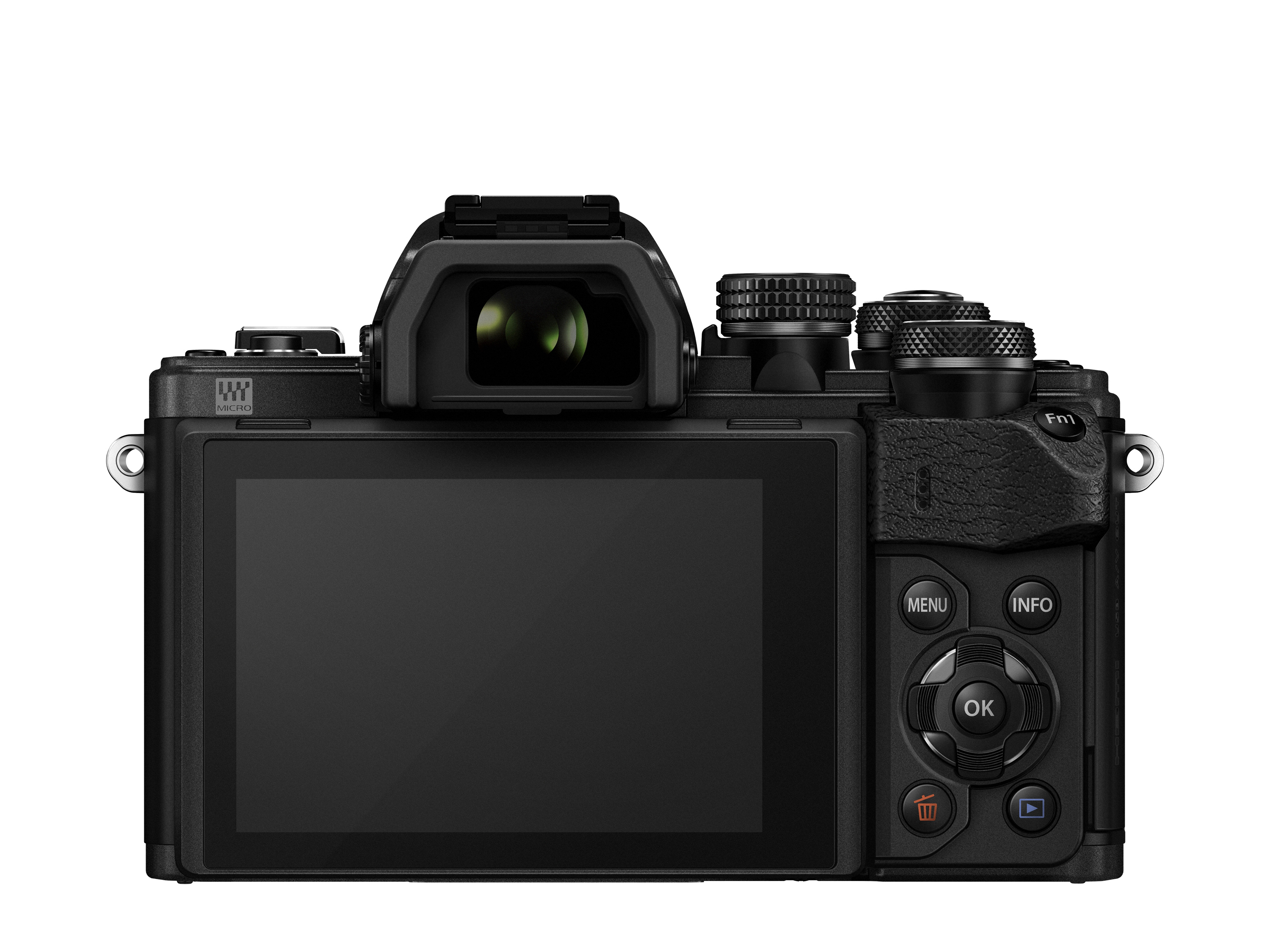 OLYMPUS OM-D E-M10 Mark II  Systemkamera mit Objektiv 14-42 mm, 40-150 mm, 7,6 cm Display Touchscreen, WLAN