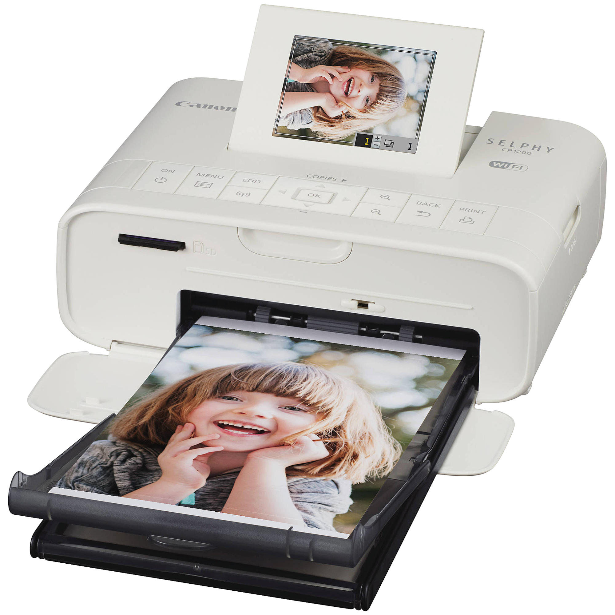 CANON Selphy CP1200 fehér + RP 54 fotópapír Kit
