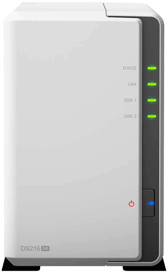 SYNOLOGY DS216se NAS-System Leergehäuse Weiß}