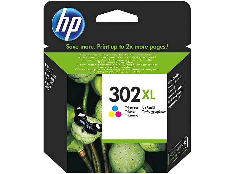 HP 302xl Magenta - Geel Cyan