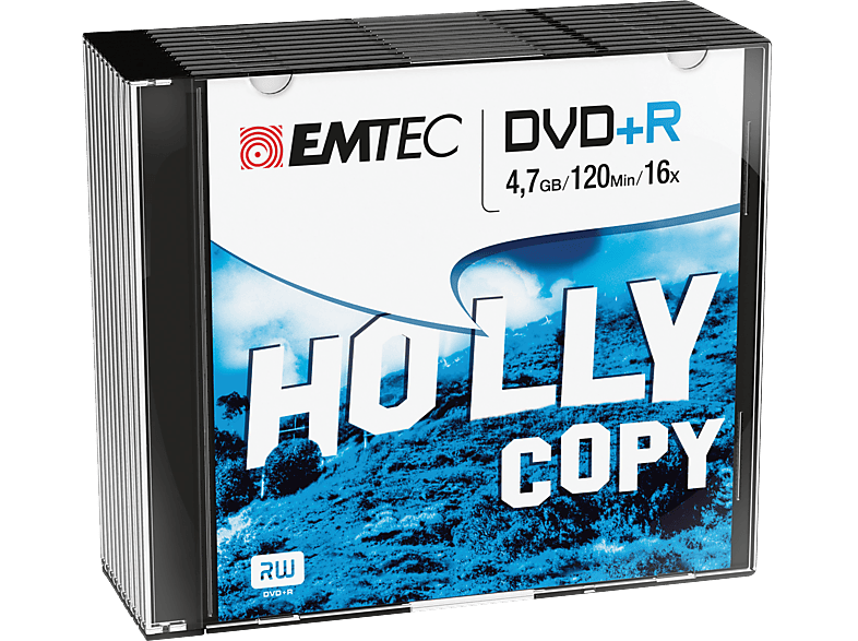 EMTEC Pack 10 DVD+R 4.7 GB 16X (ECOVPR471016SL)