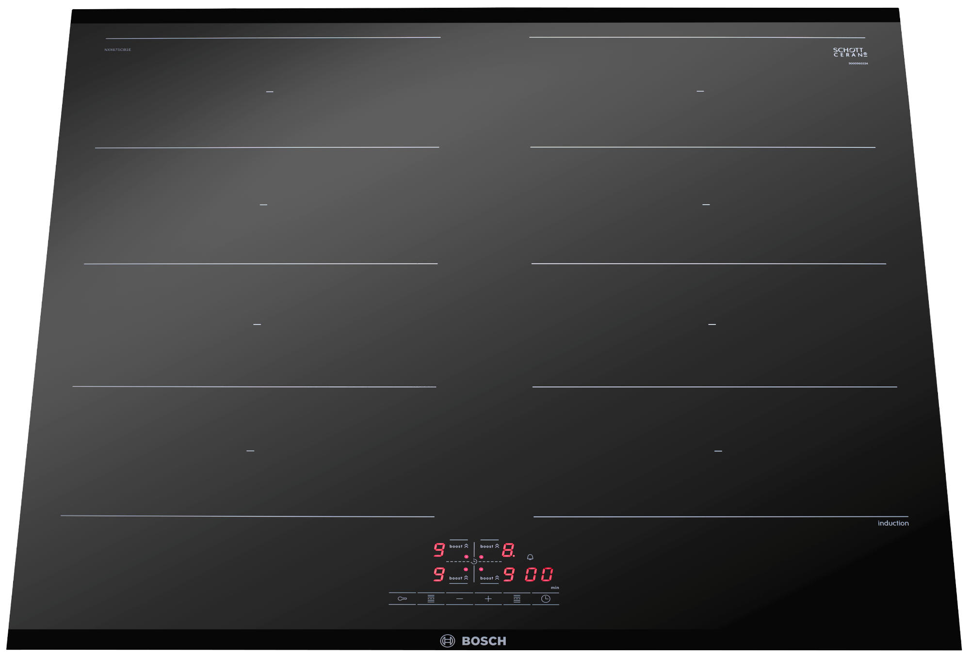 BOSCH HND 72 PF 51 6, Einbauherdset (Elektrokochfeld, A, 63 l)