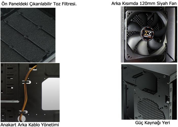 XIGMATEK CCM 47CBX E43 Asgard III 400 W Siyah 12cm Fanlı Bilgisayar Kasası