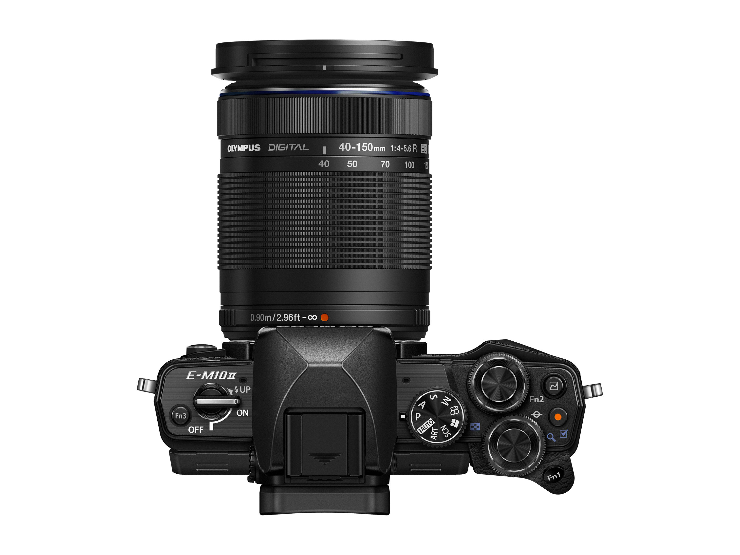 OLYMPUS E-M10 Mark II DZK Systemkamera mit Objektiv M.Zuiko digital 14-42mm II R und 40-150mm,schwarz