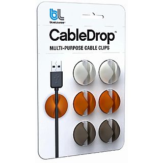 BLUELOUNGE CableDrop, orange / brun / blanc - Support pour câble (Orange/Brun/Blanc)