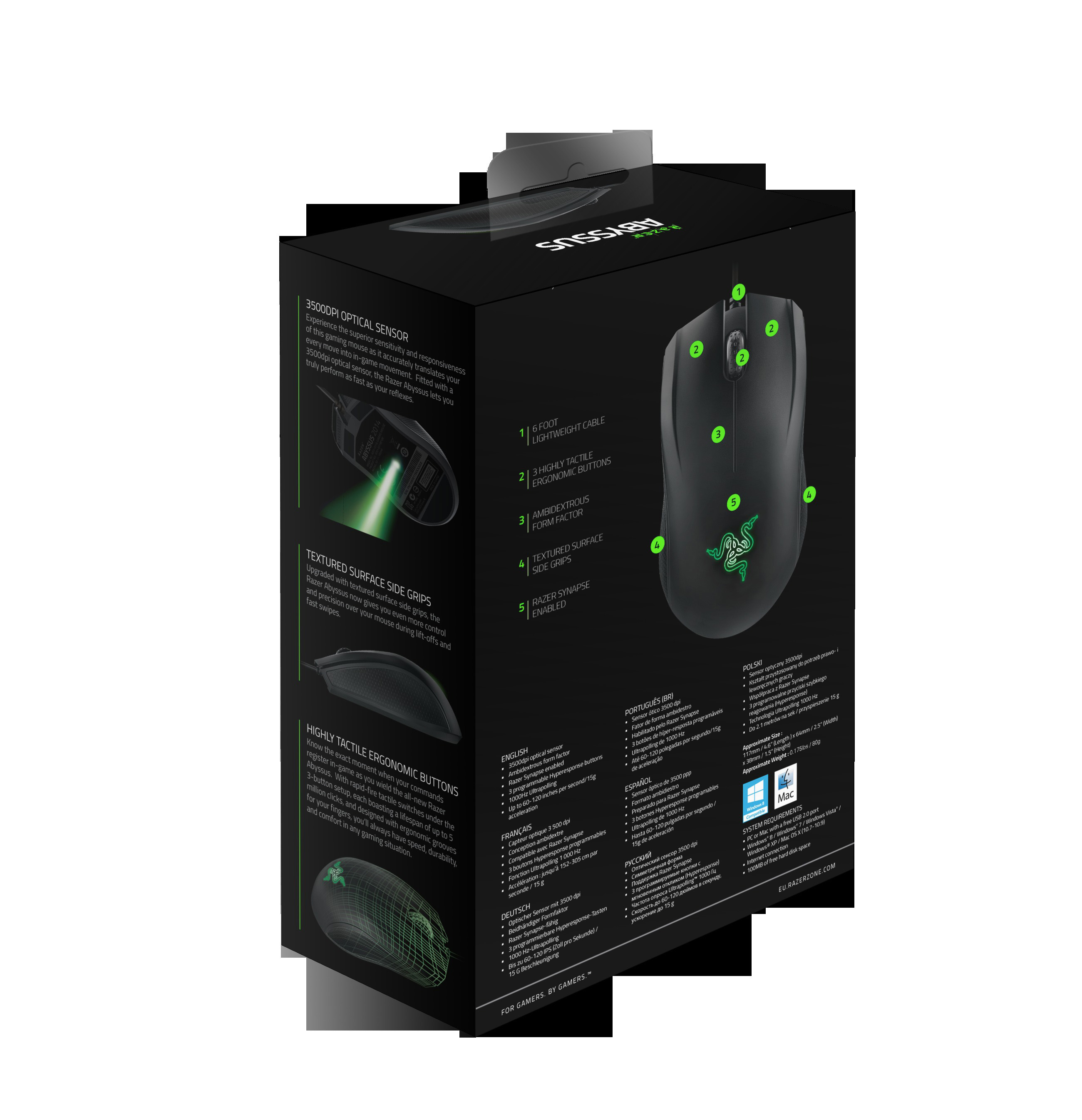 RAZER RZ84-00360200-B3M1 Gaming Maus, Schwarz/Grün