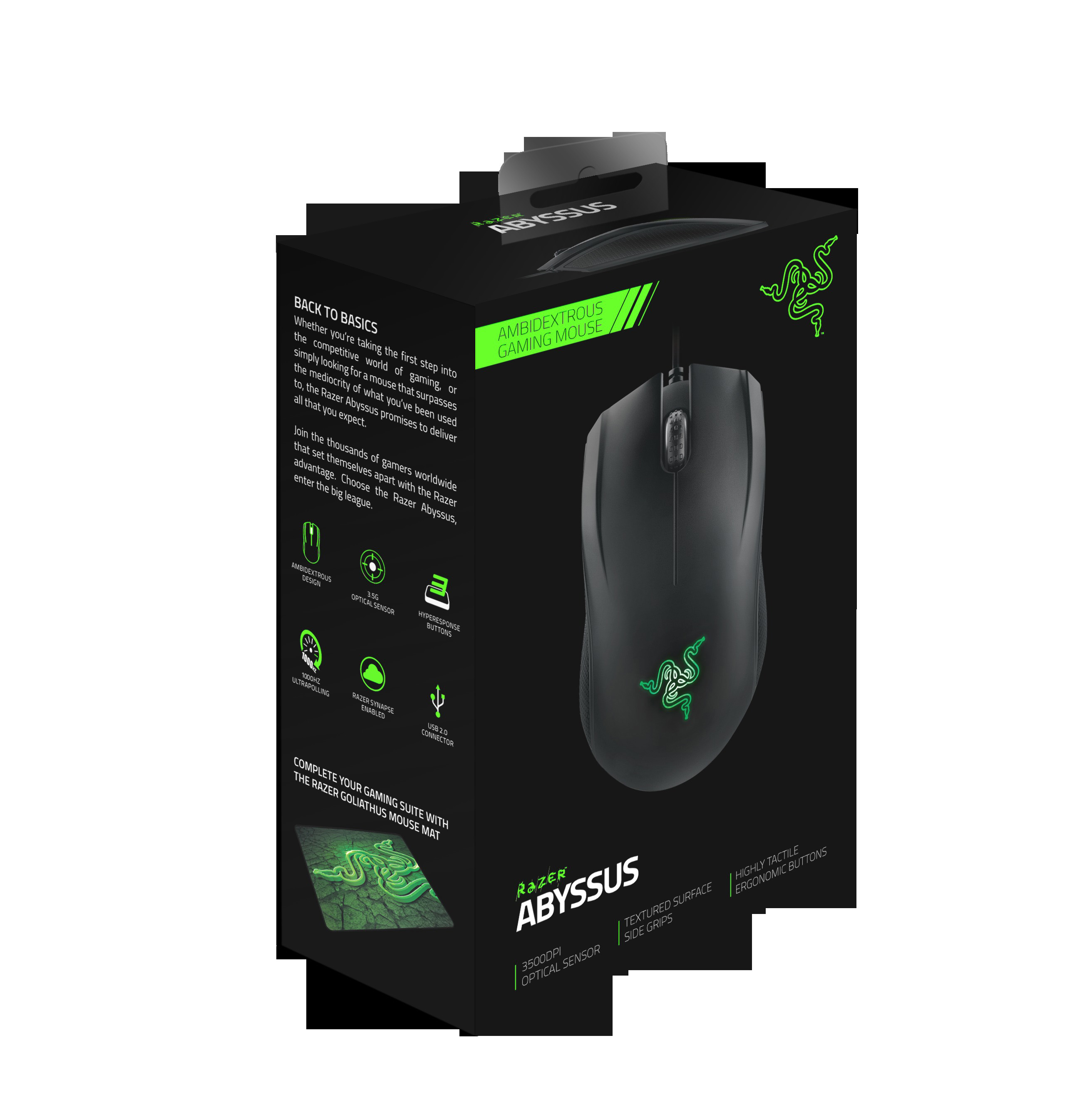 RAZER RZ84-00360200-B3M1 Gaming Maus, Schwarz/Grün