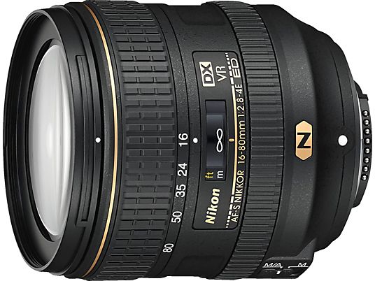 NIKON AF-S DX NIKKOR 16-80mm f/2.8-4E ED VR - Zoomobjektiv(Nikon DX-Mount, APS-C)