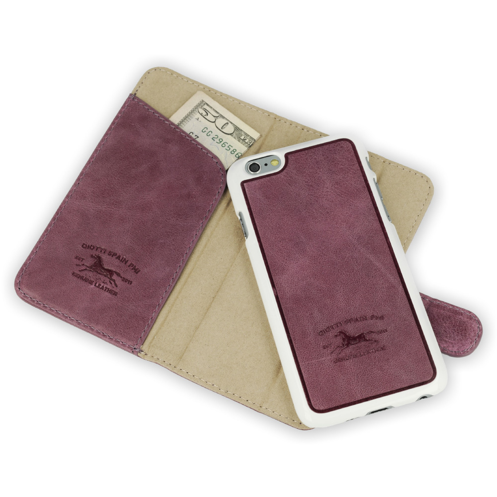 QIOTTI Q.Book Smart Magic Fine Purpur für Apple iPhone 6 Plus / 6s Plus, Bookcover, Apple, iPhone 6 Plus, iPhone 6s Plus, Purpur