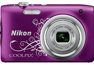 NIKON Coolpix A100 - Kompaktkamera Violett Lineart