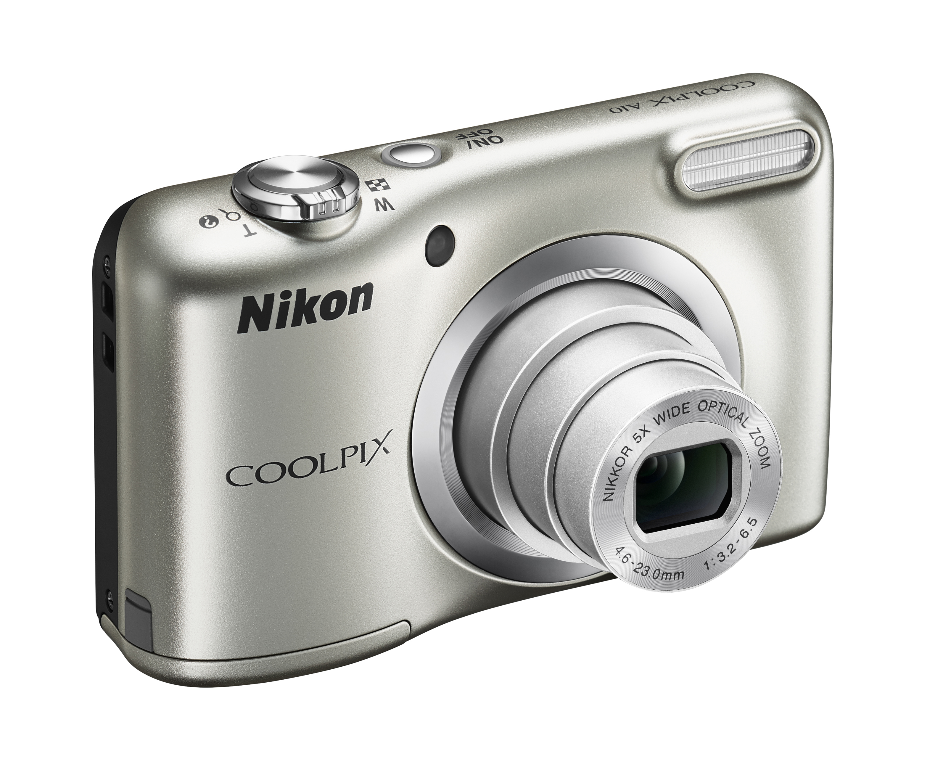NIKON COOLPIX A10 Digitalkamera Silber, 5x opt. Zoom, LCD