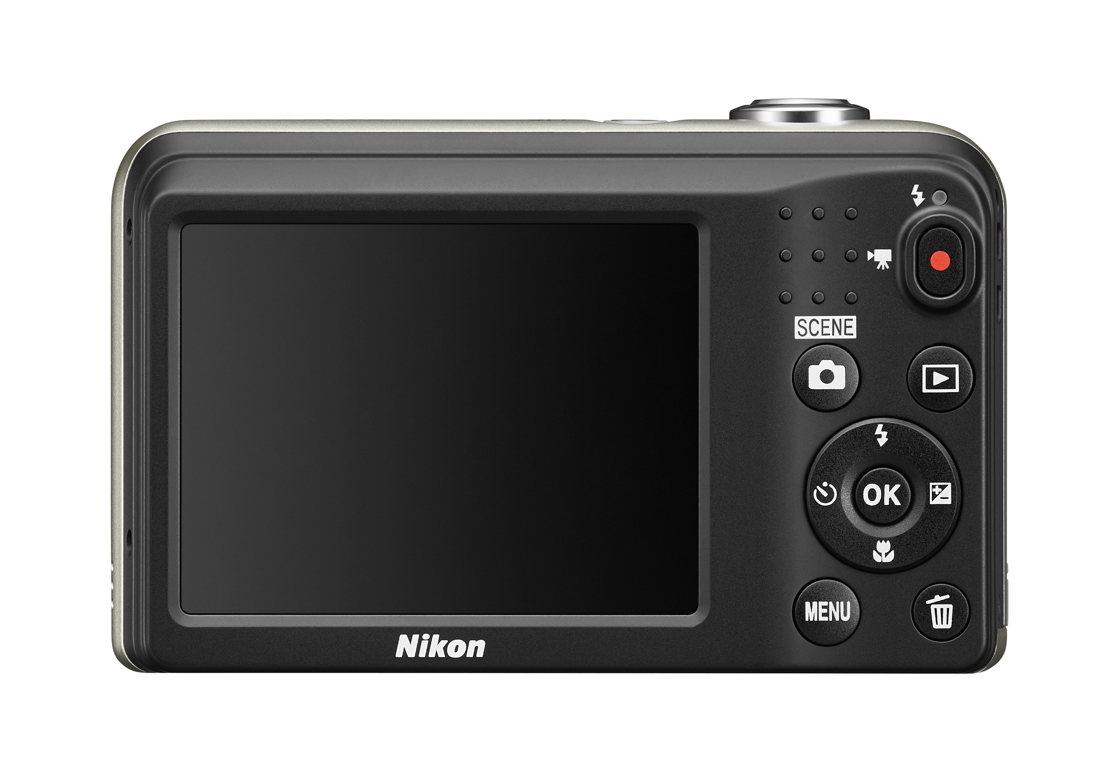 NIKON COOLPIX A10 Digitalkamera Silber, 5x opt. Zoom, LCD