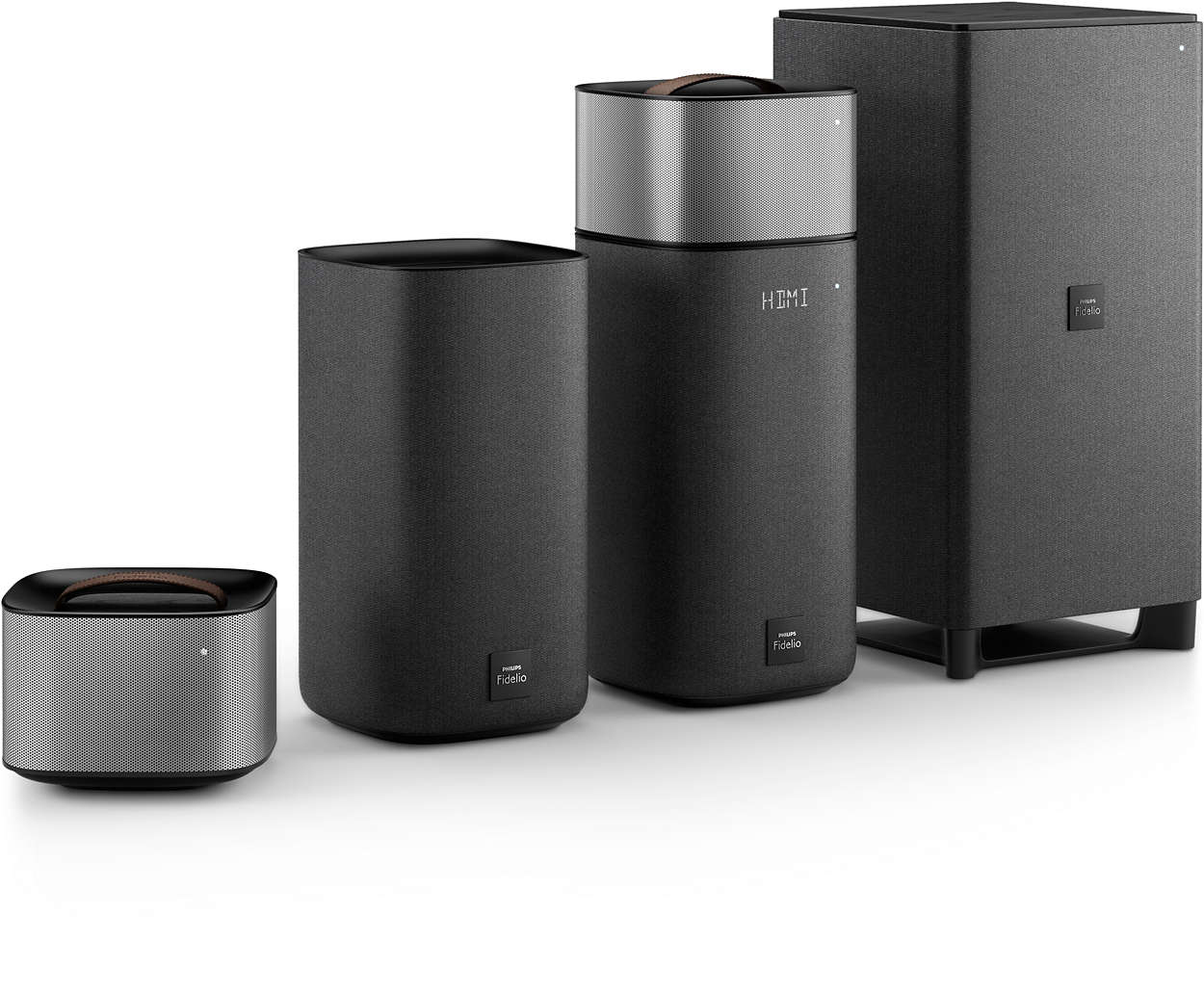 PHILIPS FIDELIO E 6/12  Surroundlautsprecher (5.1 Kanal, Schwarz