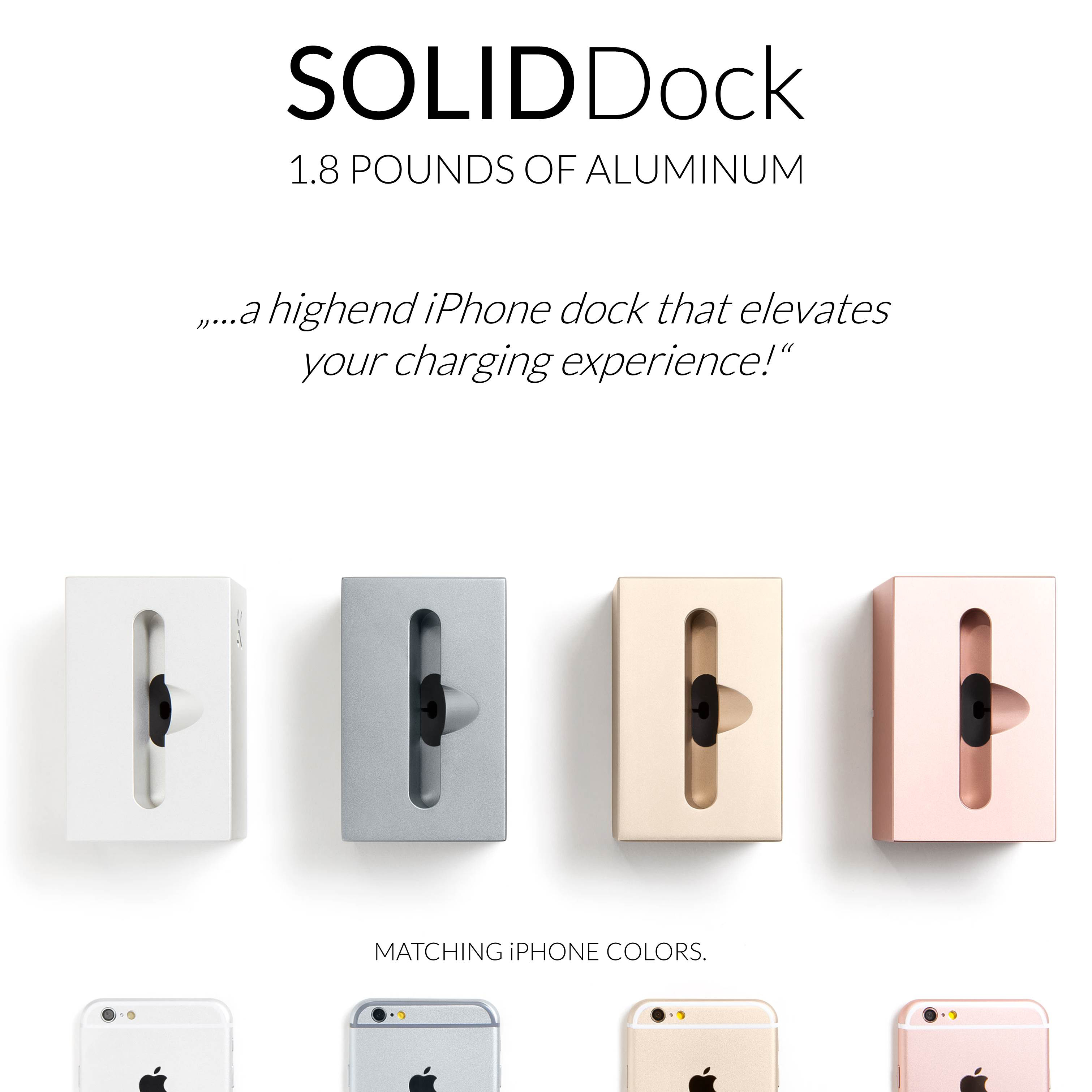 SOLIDDOCK SolidDock Ladestation, Rose Gold