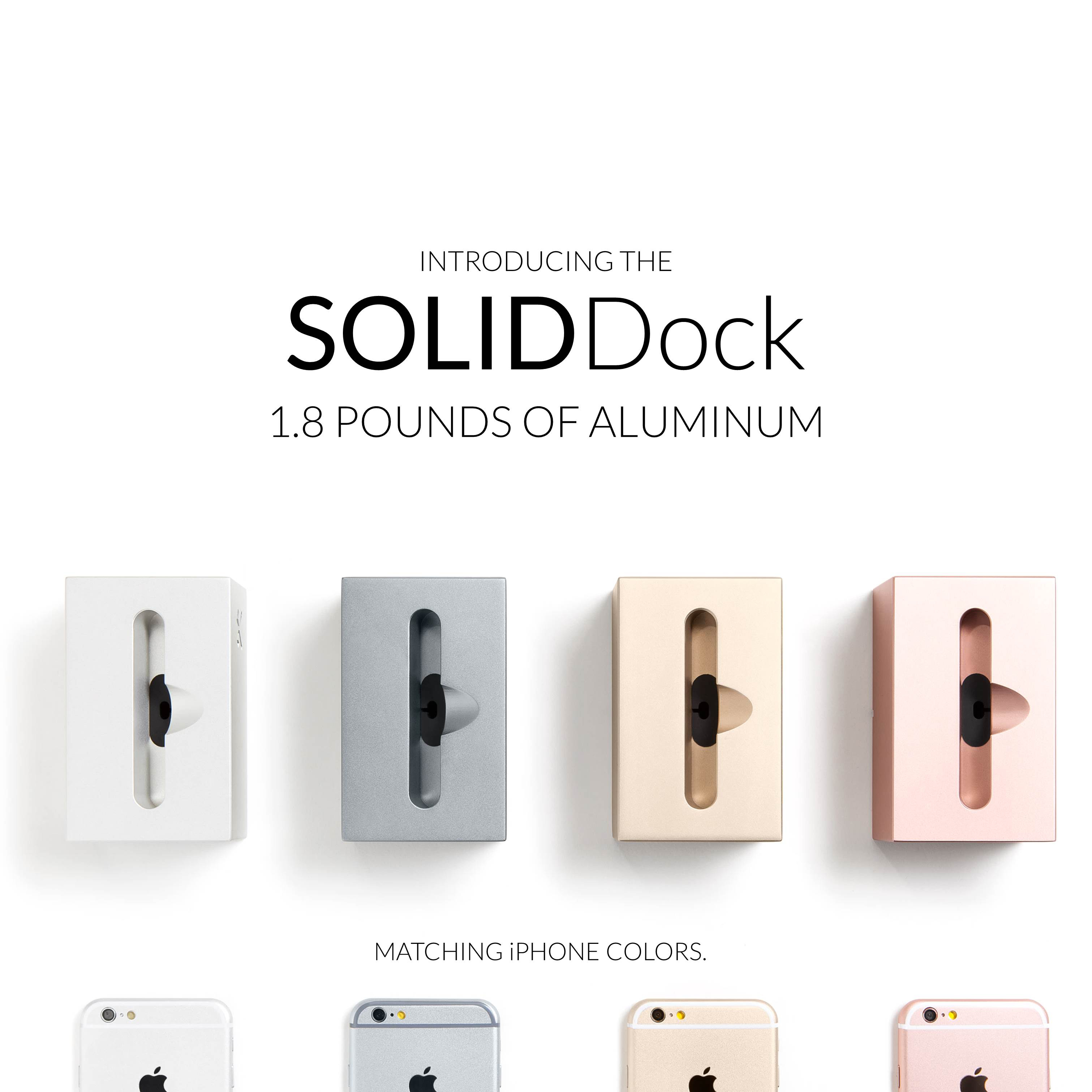 SOLIDDOCK SolidDock Ladestation, Silvery