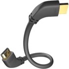 High Speed HDMI Kabel mit Ethernet und 90° Winkelstecker 2.5m