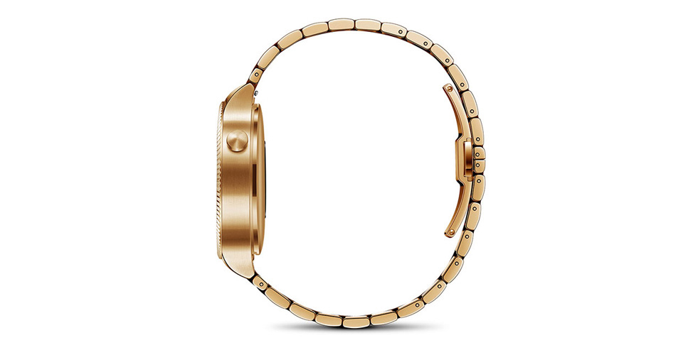 HUAWEI 55020857 Watch Elite mit Gliederarmband Smartwatch Kaltgeschmiedeter 316L Edelstahl, Saphirglas, Gold