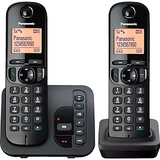 PANASONIC KX-TGC222SLB, noir - Téléphone sans fil (Noir)