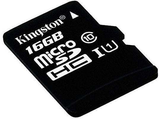 KINGSTON microSDHC 16GB Kit, UHS-I/Class 10 (SDC10G2/16GB)