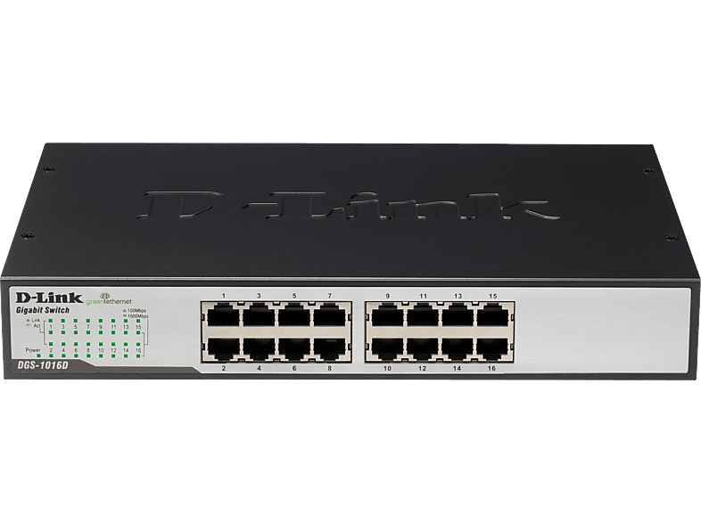 D-LINK Gigabit Ethernet 16-poorten kantoor switch (DGS-1016D/E)