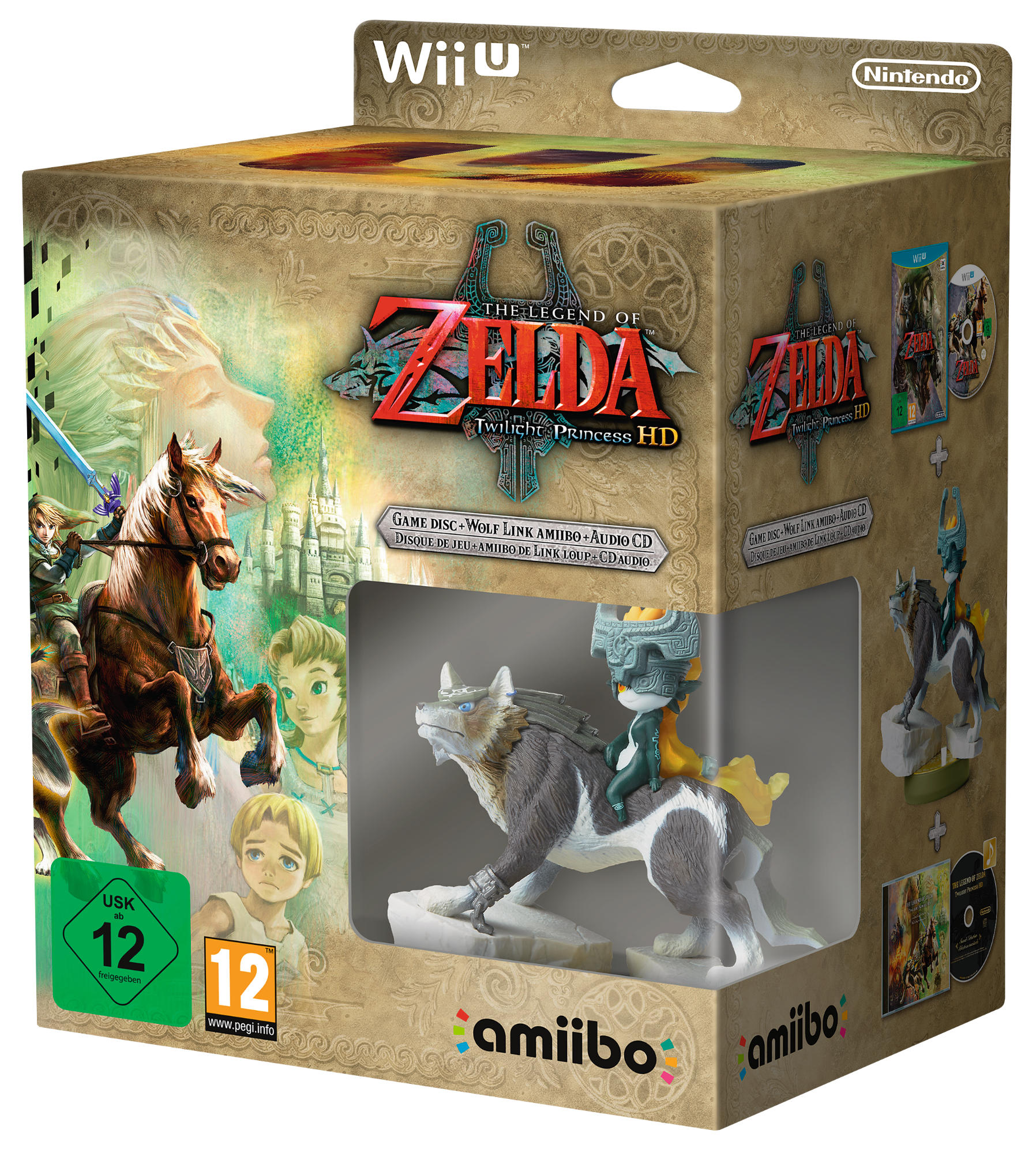The Legend of Zelda: Twilight Princess HD + Amiibo + Audio CD NL/FR WII U