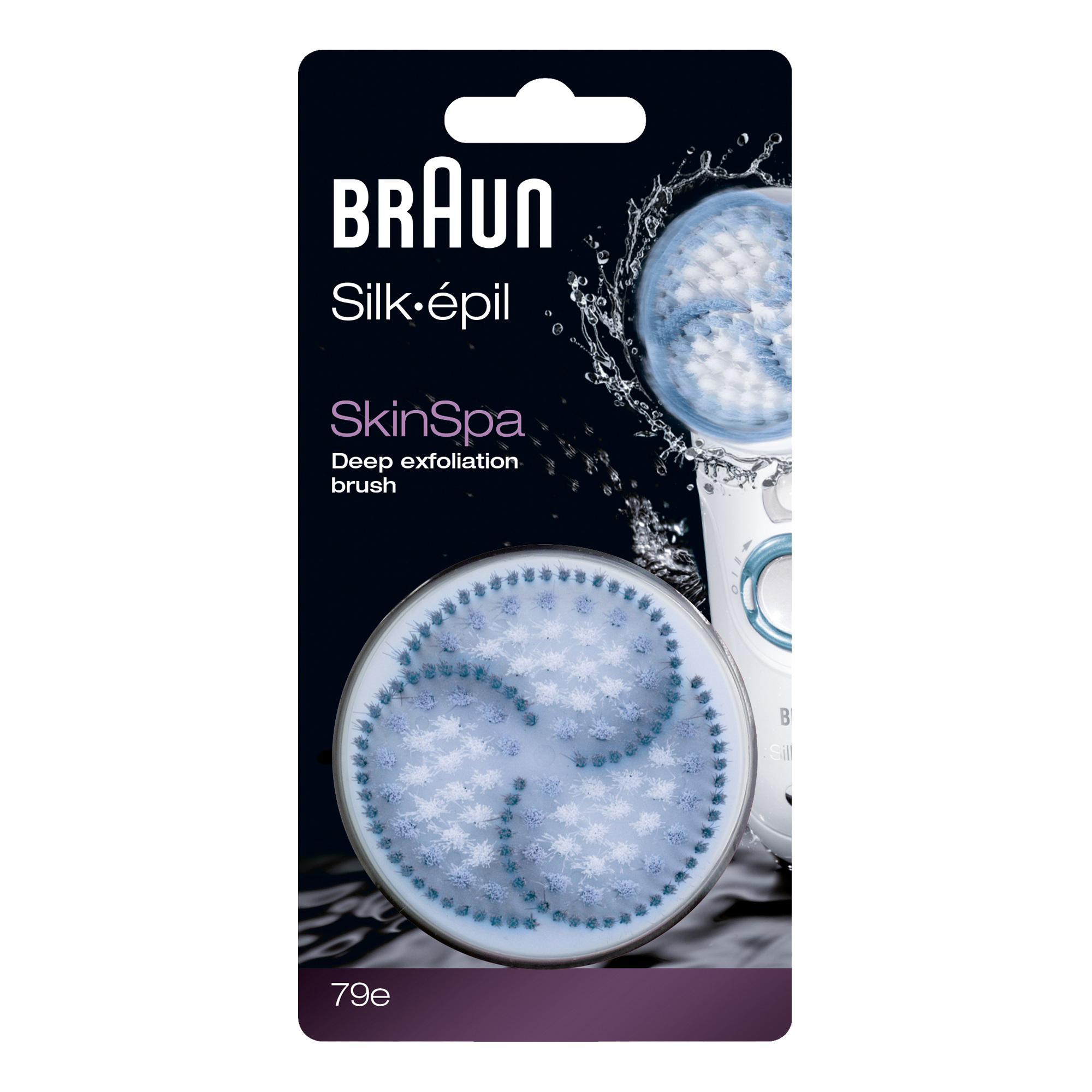 BRAUN Silk-epil 79 SkinSpa - Brossette de rechange pour brosse de nettoyage du visage (Blanc/turquoise)