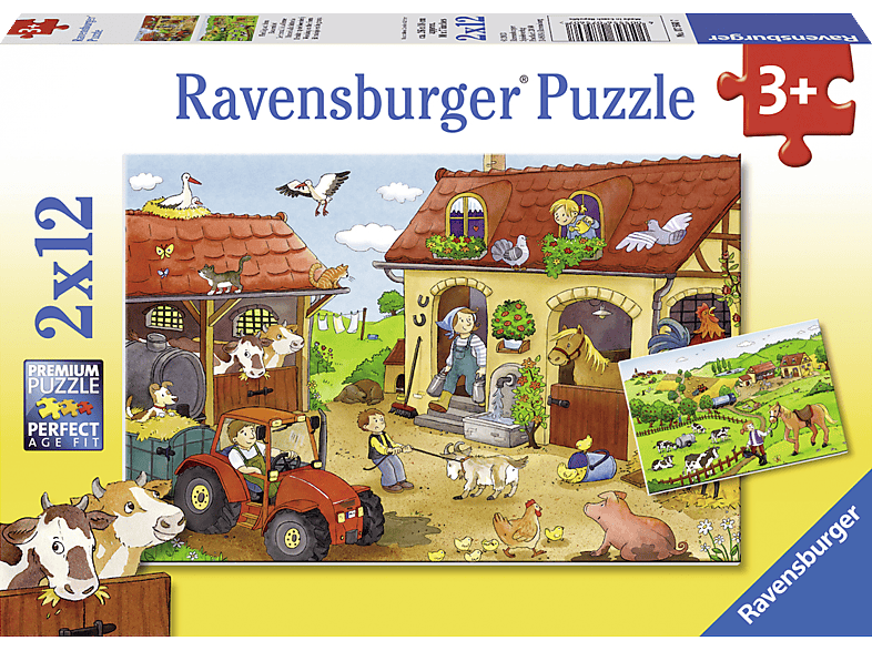 Bauernhof dem Fleißig RAVENSBURGER Puzzle auf Mehrfarbig