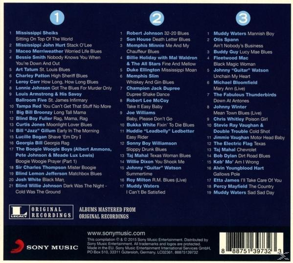 CD-Compilation mit einer Liste von Songs und Künstlern.