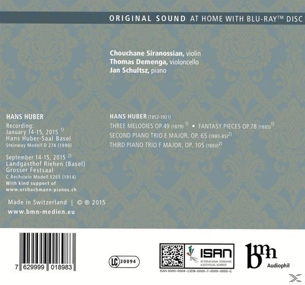 Siranossian/Demenga - Werke Für Violine, Violoncello & Piano  - (CD + Blu-ray Disc)