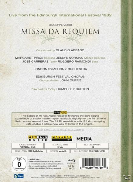 Abbado/LSO/Price/Norman/Carrer - Missa Da Requiem  - (Blu-ray)