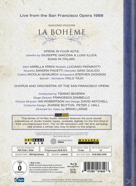 Freni/Pavarotti/Ghiaurov/San F - La Boheme (Blu-ray) 