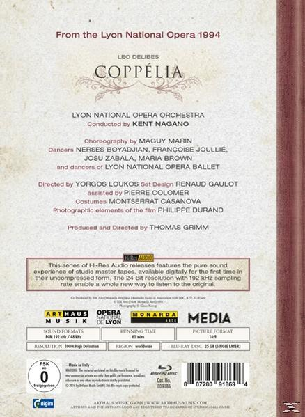 (Blu-ray) - Khz/Hi-Res - National Opera Orc Nagano/Lyon Bit/192 Coppelia/24