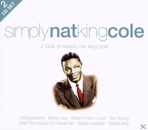 Album borító Nat King Cole-lal öltönyben. Felül: Simply Nat King Cole felirat.