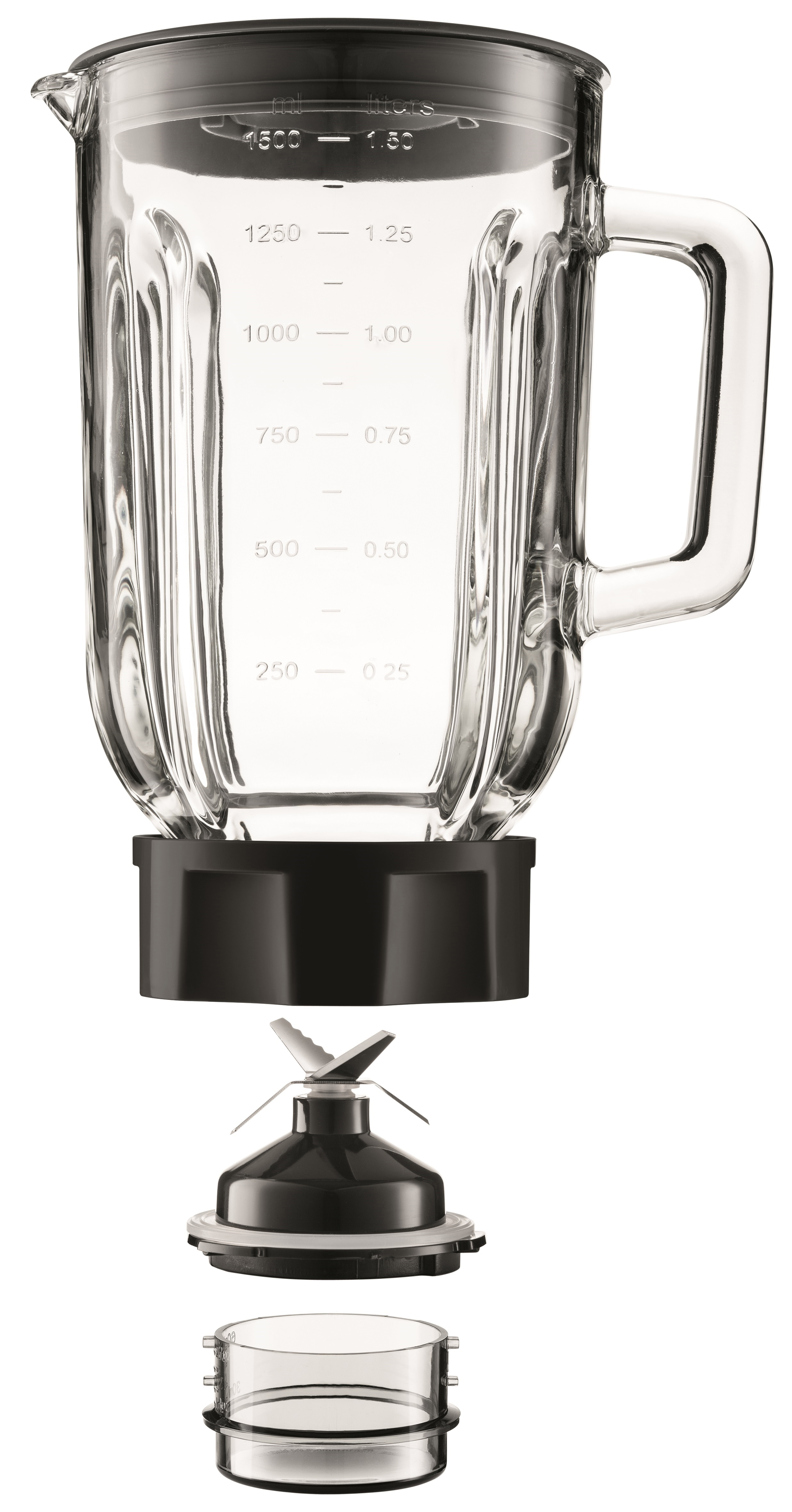 GRUNDIG SM 7280 G Premium Standmixer Quarzgrau/Schwarz/Edelstahl (600 Watt, 1.5 l)
