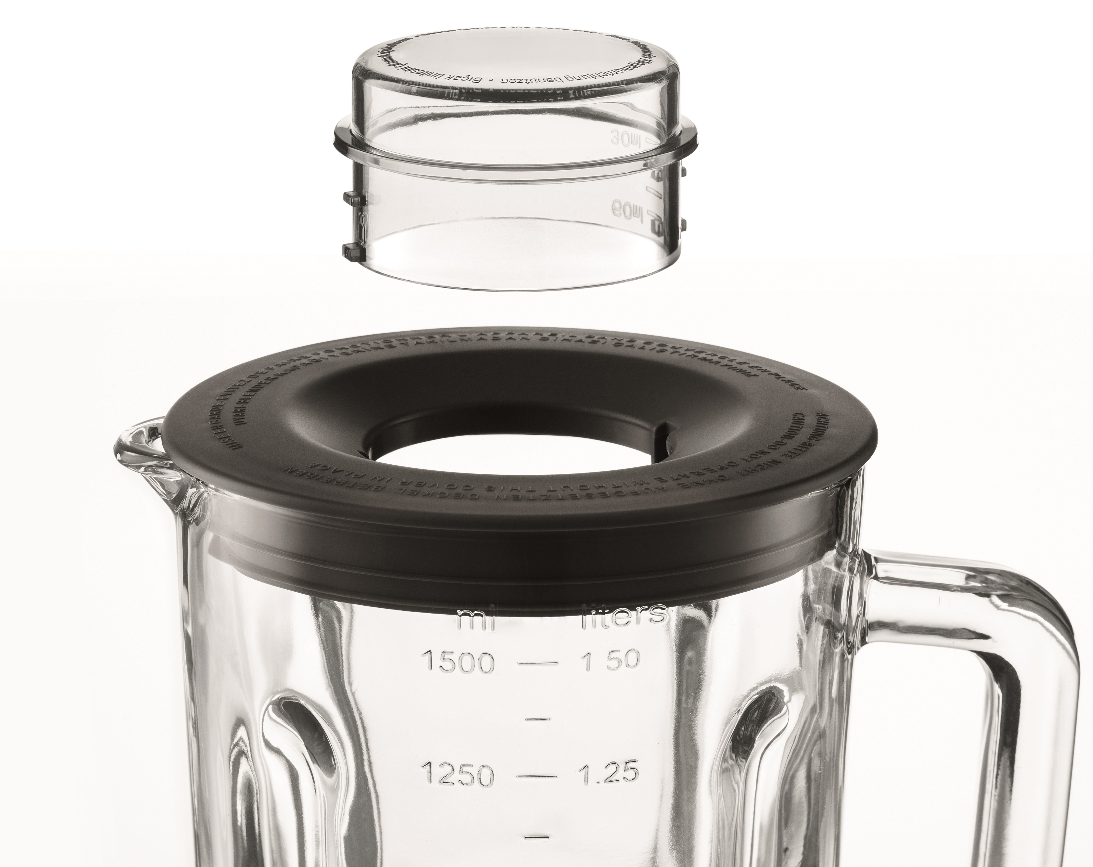 GRUNDIG SM 7280 G Premium Standmixer Quarzgrau/Schwarz/Edelstahl (600 Watt, 1.5 l)
