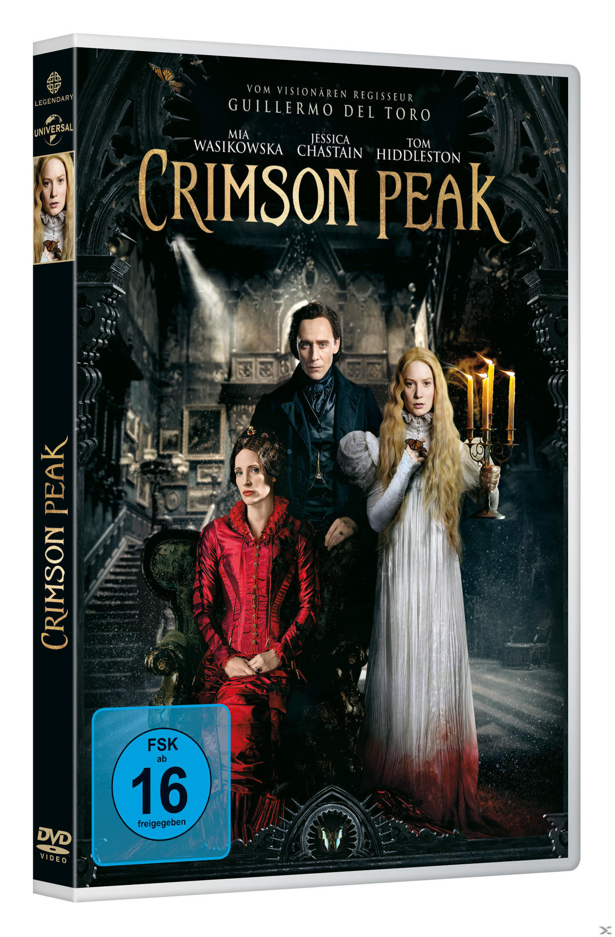 DVD-Cover eines Films mit drei Personen auf dunklem Hintergrund.